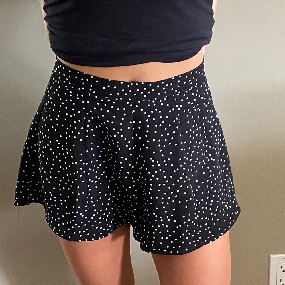 Zip up flow shorts